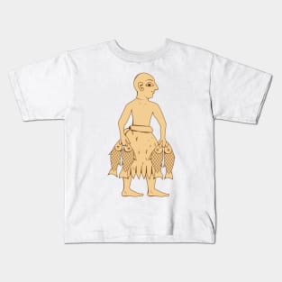 Sumerian Fish man Kids T-Shirt